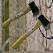 Load image into Gallery viewer, Shopro Professional League Throwing Axe - OG League Axe for the Sport of Urban Axe Throwing | Meets NATF/WATL specs | Buy Bulk Axes for Axe Throwing Venues Hand Forged Knives - Blacksmith Handmade Axes, Siam Blades  Old Block Blades