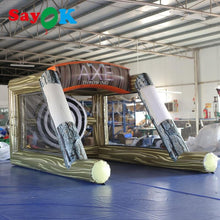 Load image into Gallery viewer, Inflatable Axe Throwing Game. The bouncy castle with axes!